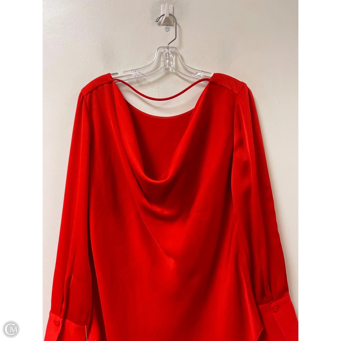 Top Long Sleeve By Bcbgmaxazria In Red, Size: S