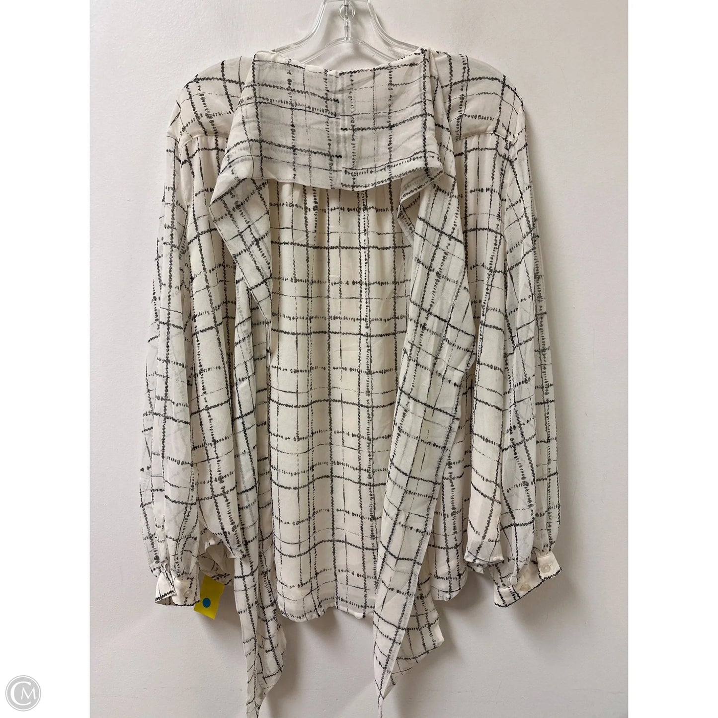 Blouse Long Sleeve By Chicos In Cream, Size: 2x