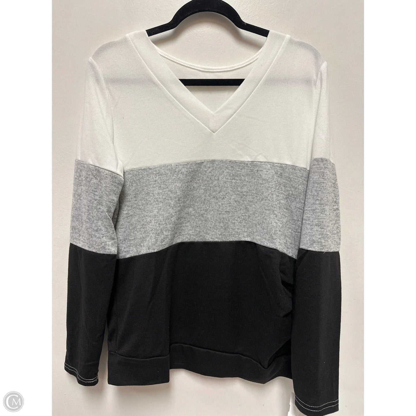 Sweater By Shein In Black & White, Size: Xl