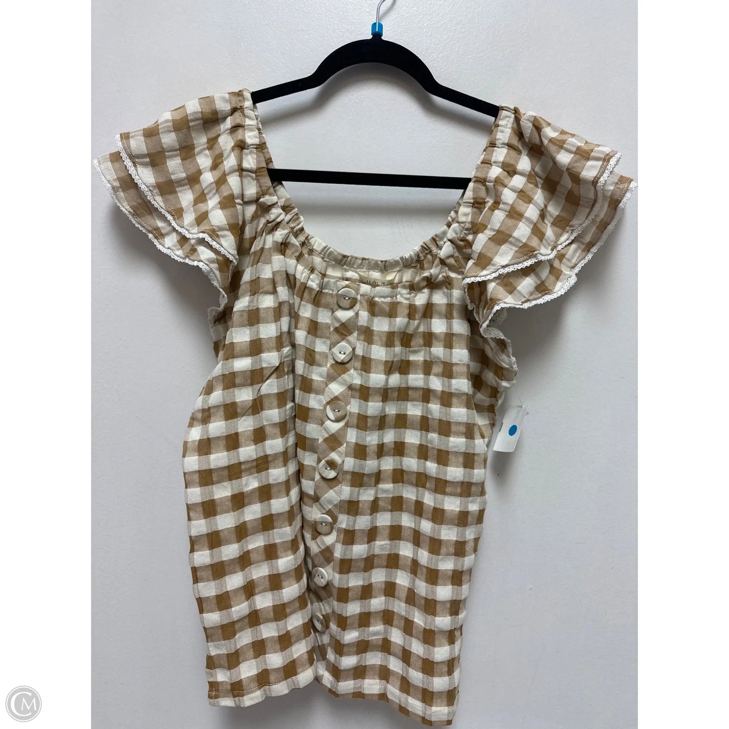 Top Short Sleeve By Matilda Jane In Brown, Size: M
