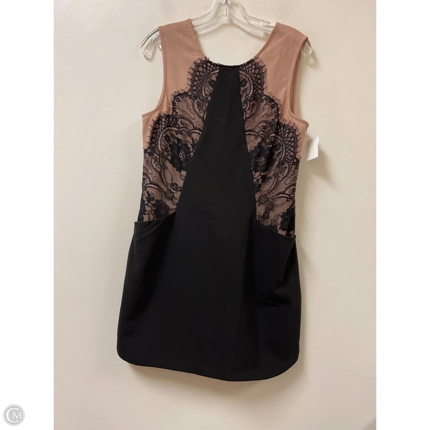 Dress Party Short By Gianni Bini In Black & Cream, Size: M