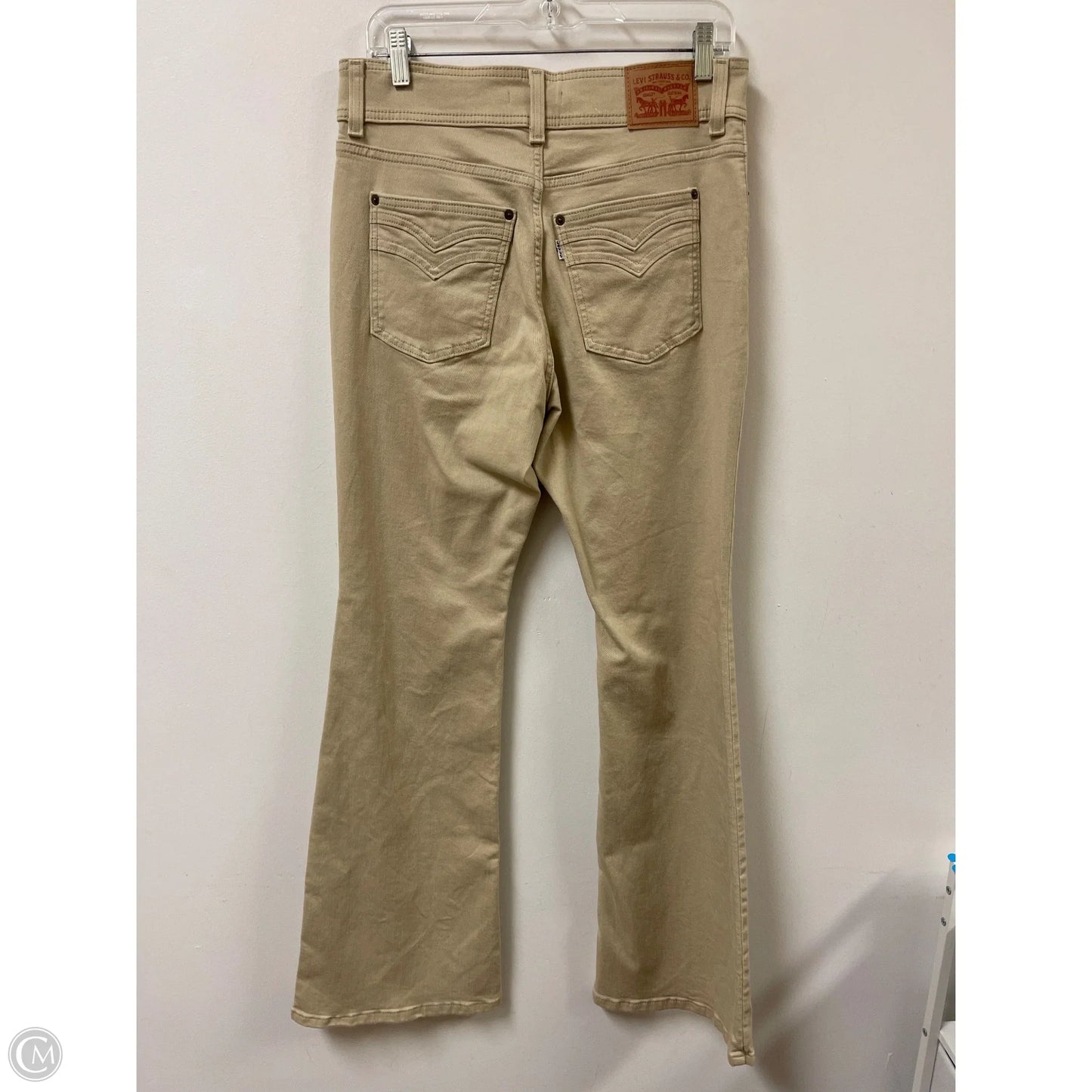 Jeans Flared By Levis In Cream, Size: 10