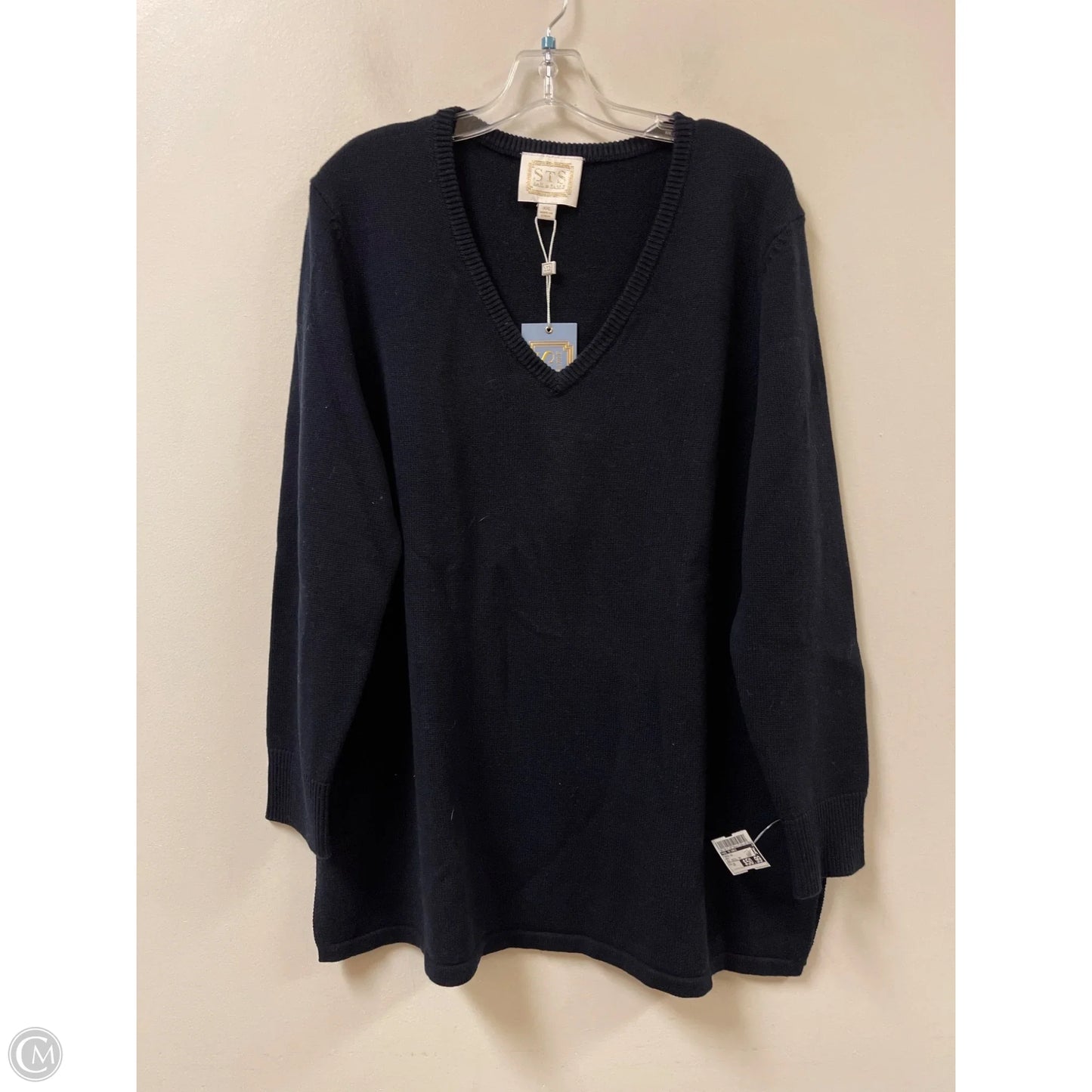 Tunic Long Sleeve By Sail To Sable In Navy, Size: 1x