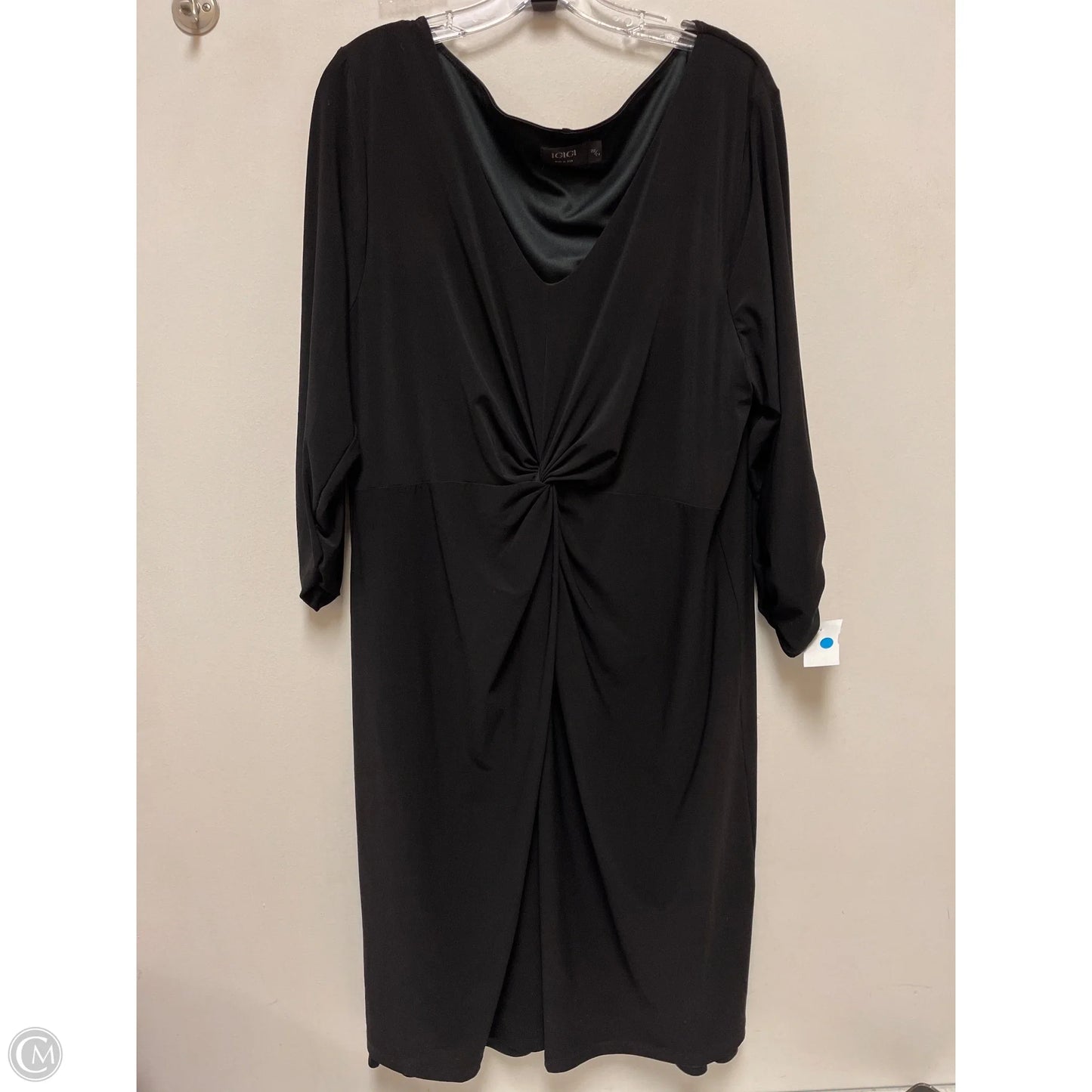 Dress Party Midi By Clothes Mentor In Black, Size: 3x