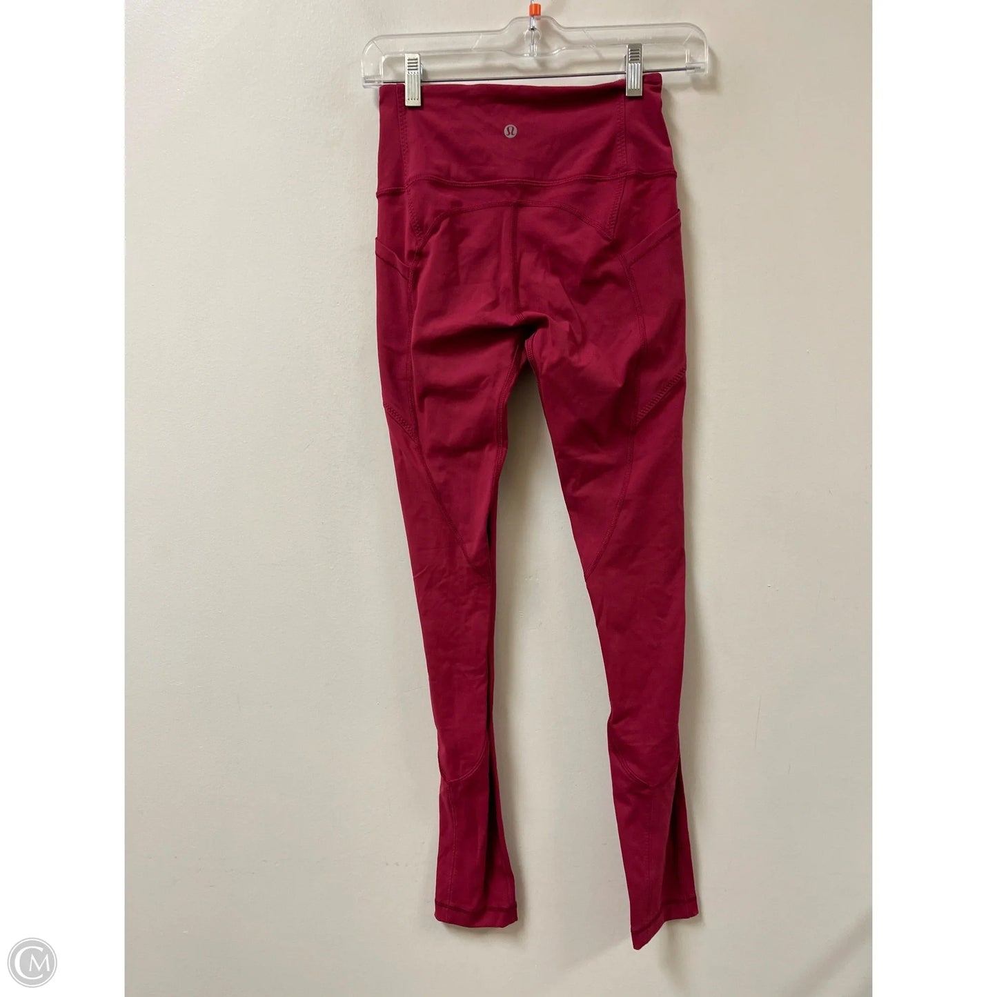 Athletic Leggings By Lululemon In Red, Size: 4