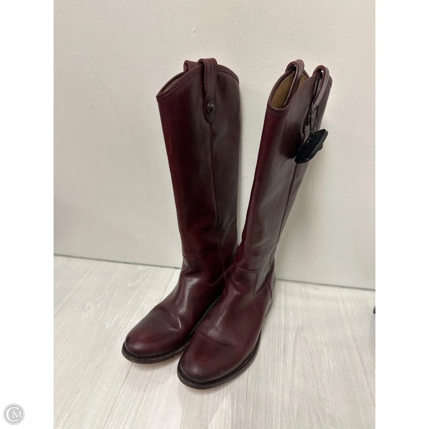 Boots Designer By Frye In Red, Size: 7.5