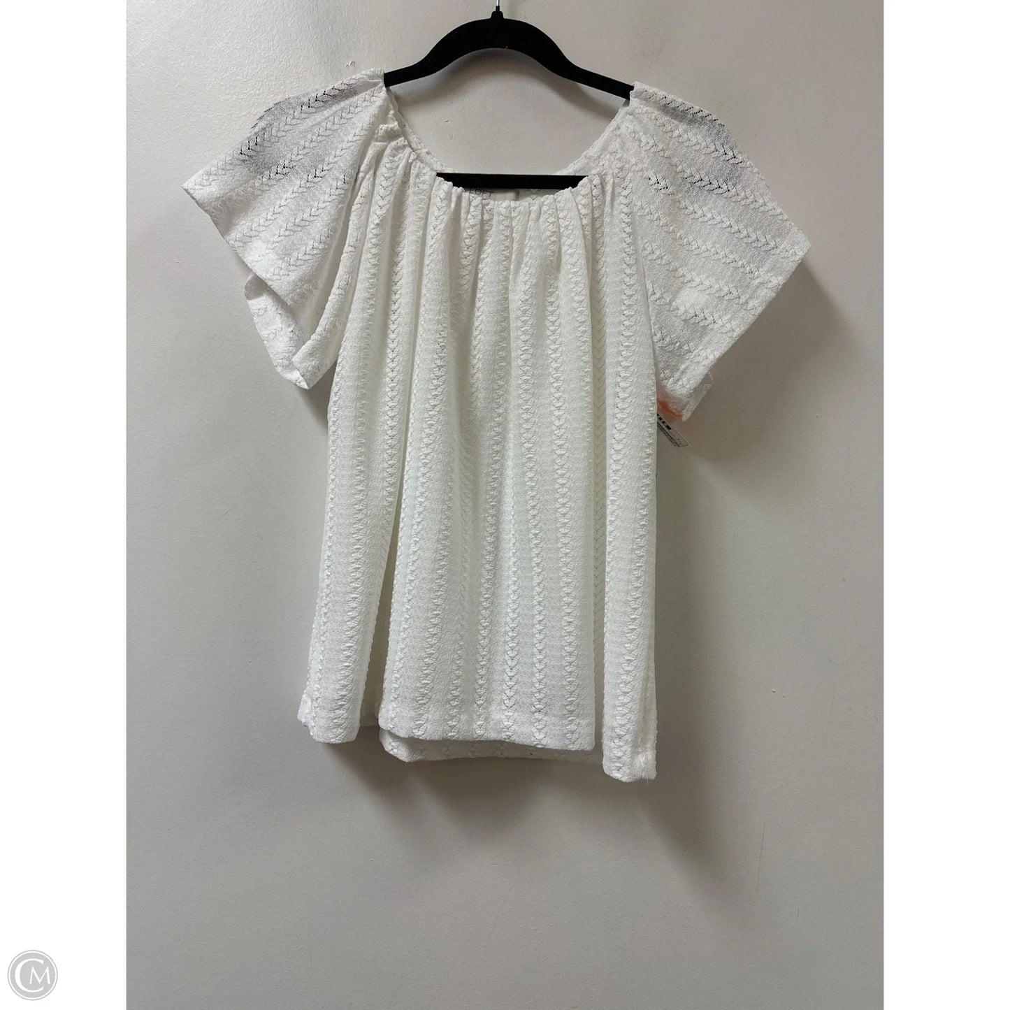 Top Short Sleeve By Loft In White, Size: S