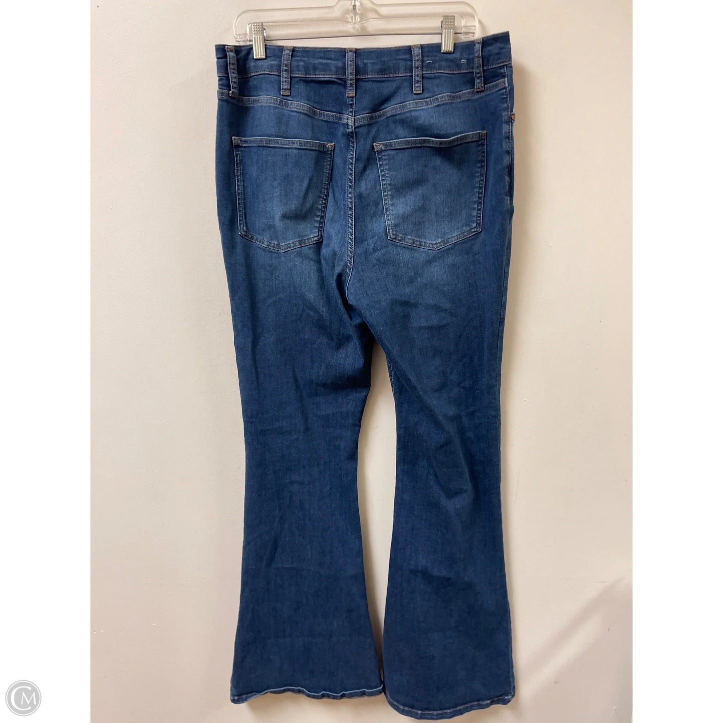 Jeans Flared By Boden In Blue Denim, Size: 14