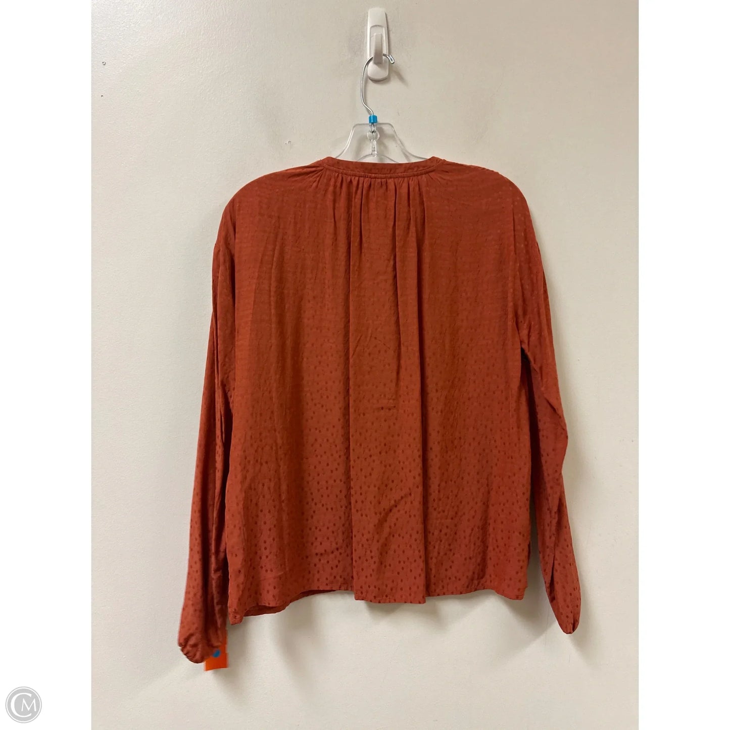 Top Long Sleeve By A New Day In Orange, Size: S