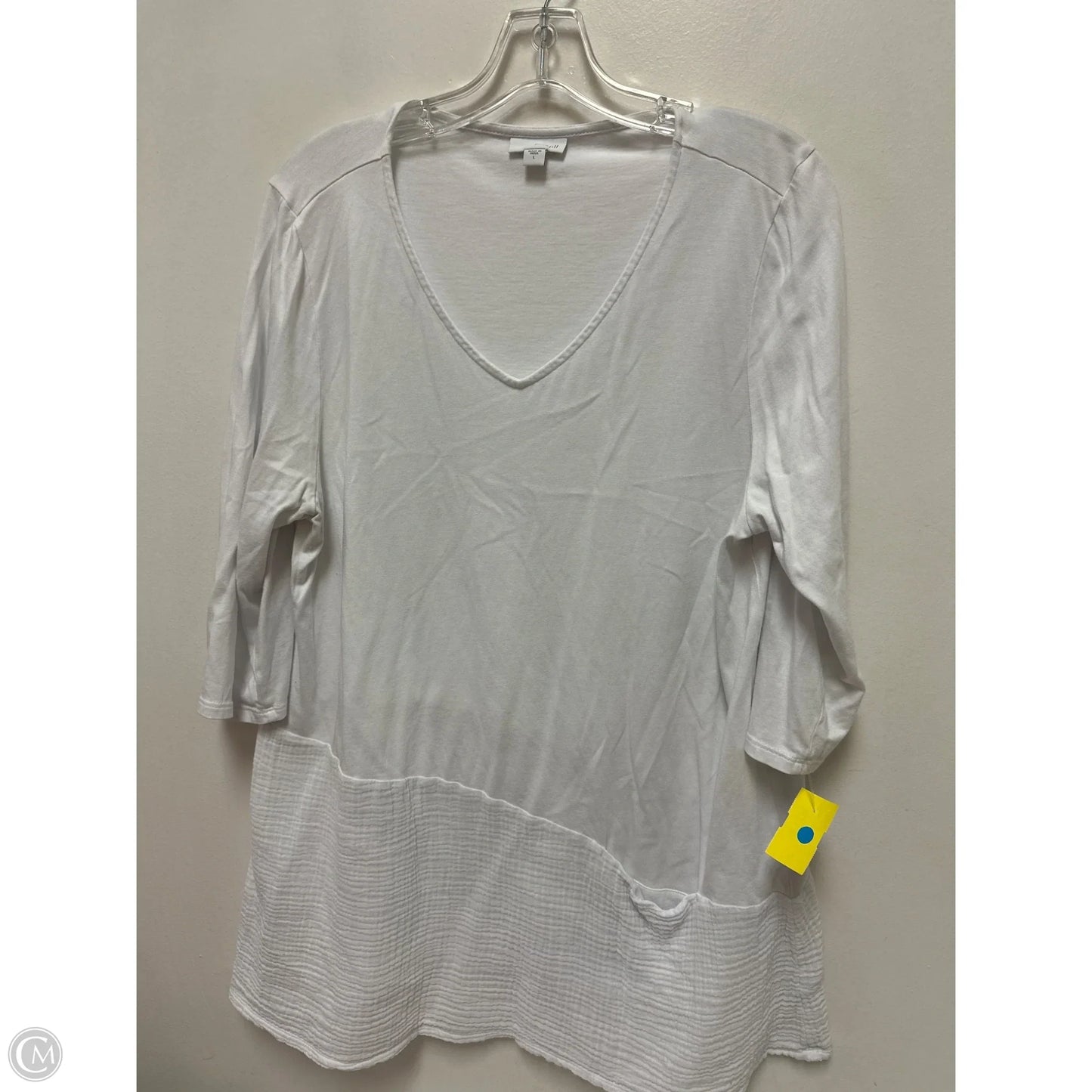 Tunic Long Sleeve By Pure Jill In White, Size: L