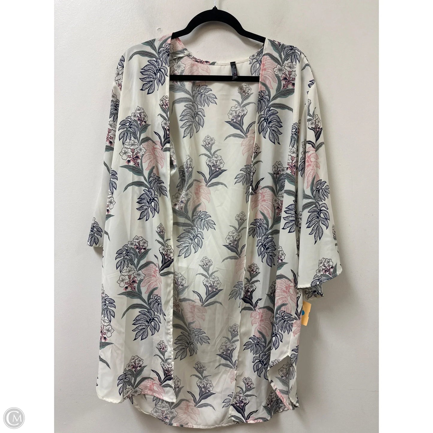 Kimono By Glitzy Girlz In Floral Print, Size: L