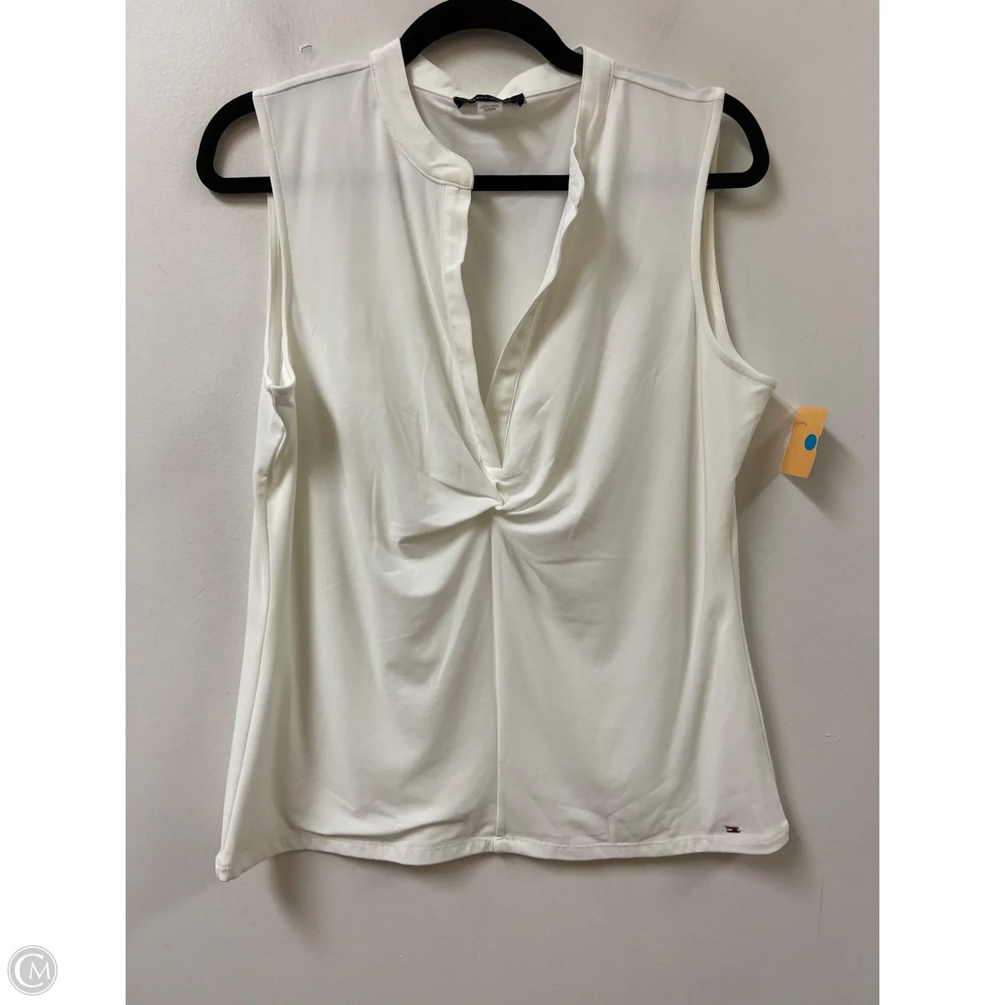 Top Sleeveless By Tommy Hilfiger In White, Size: M