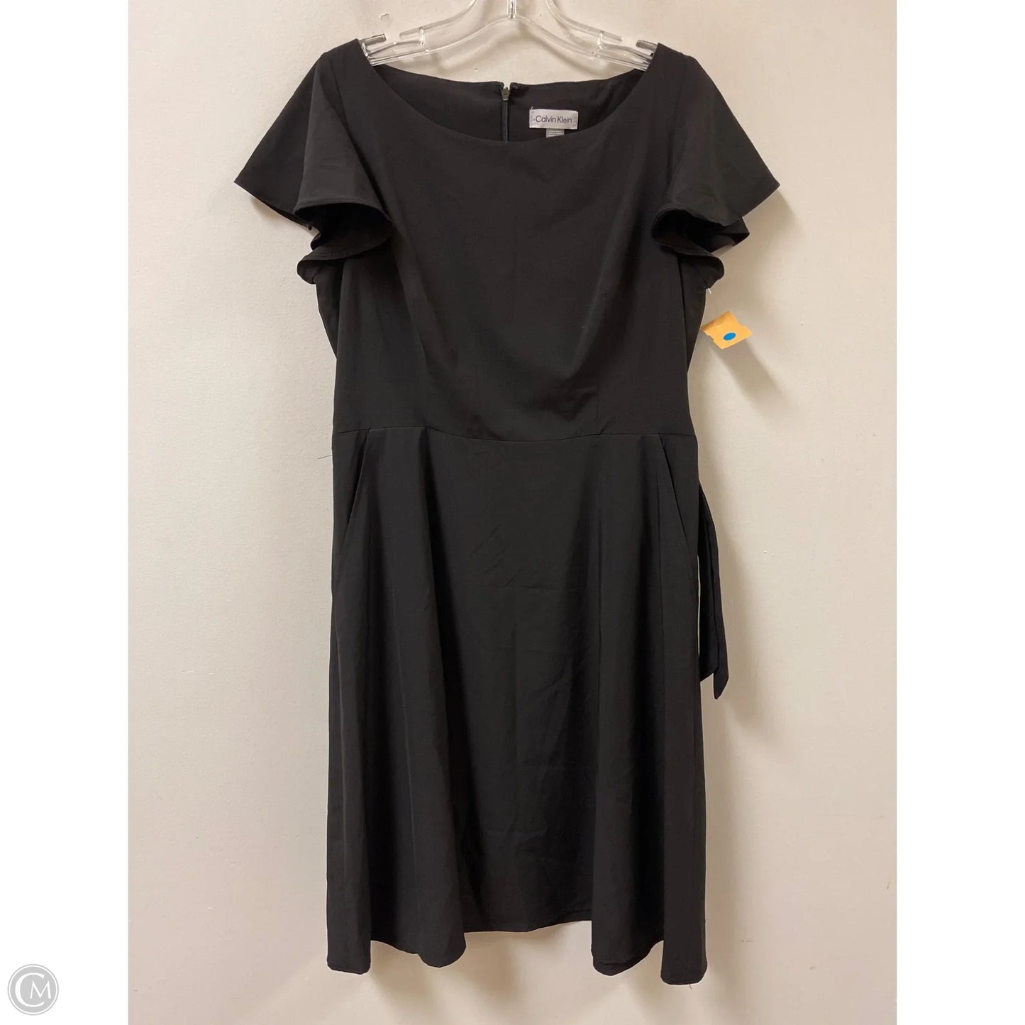 Dress Casual Midi By Calvin Klein In Black, Size: M