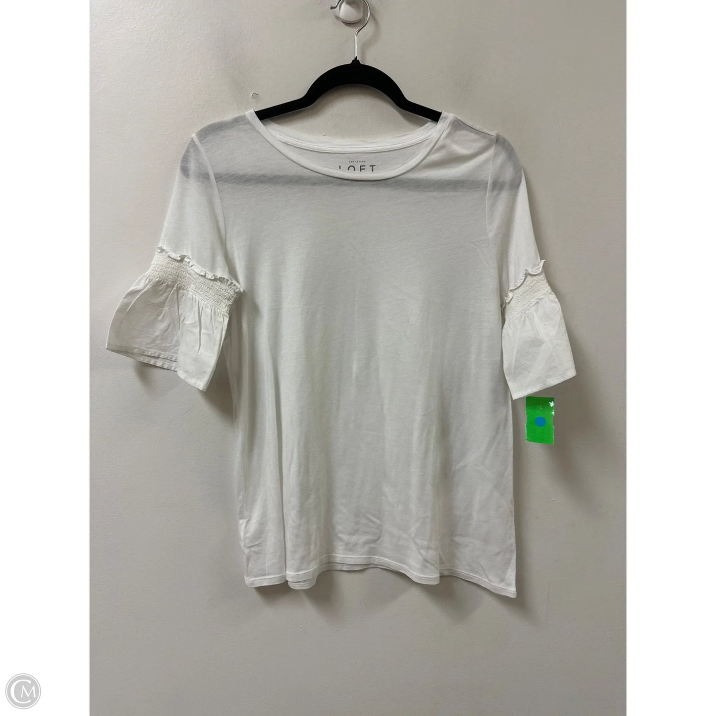 Top Short Sleeve By Loft In White, Size: Xs