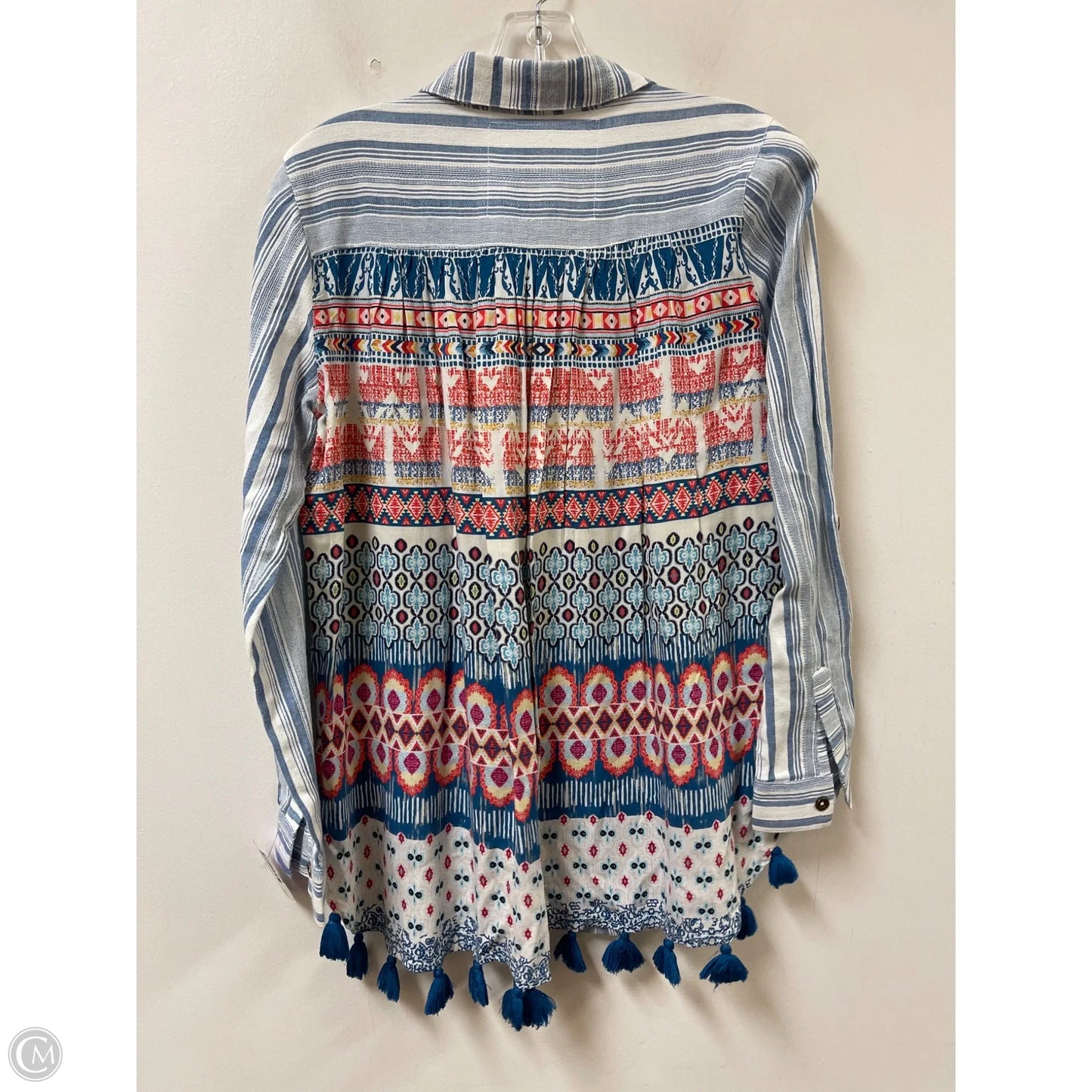 Tunic Long Sleeve By Cmb In Blue, Size: Xs