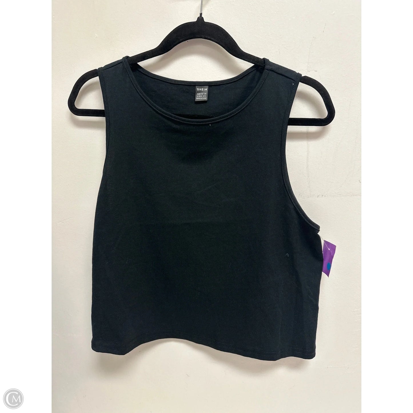 Top Sleeveless By Shein In Black, Size: L