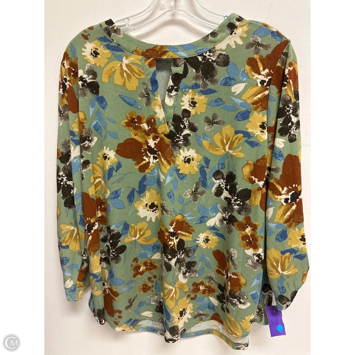Top Long Sleeve By Cure In Green, Size: Xl