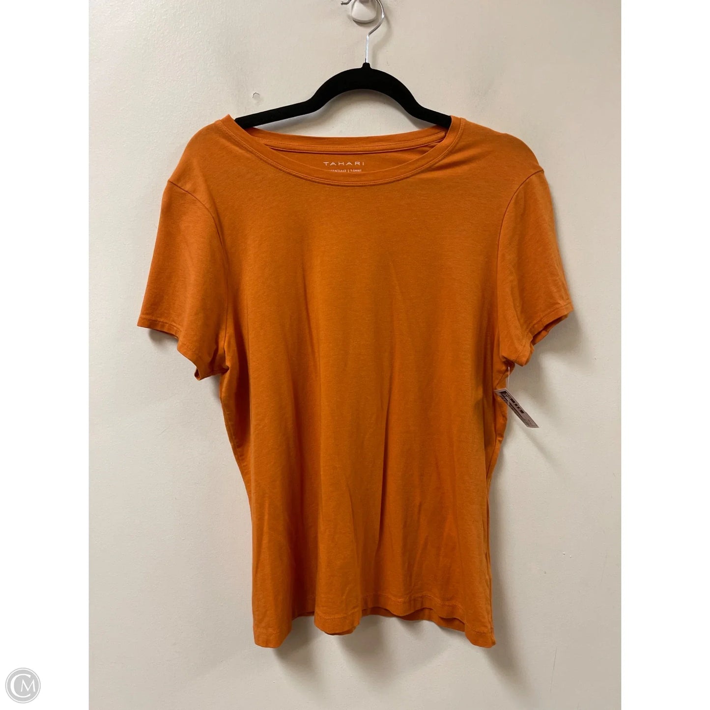 Top Short Sleeve By Tahari In Orange, Size: Xl