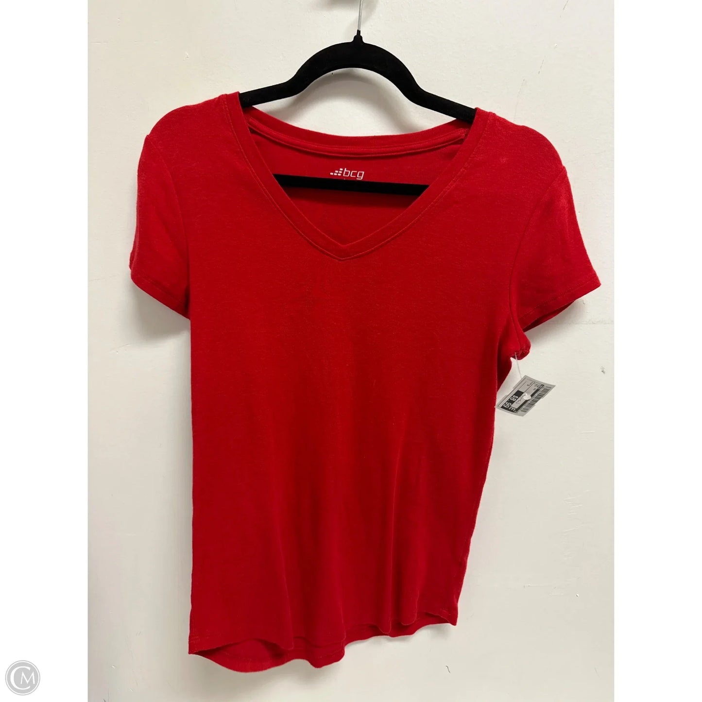 Top Short Sleeve By Bcg In Red, Size: S