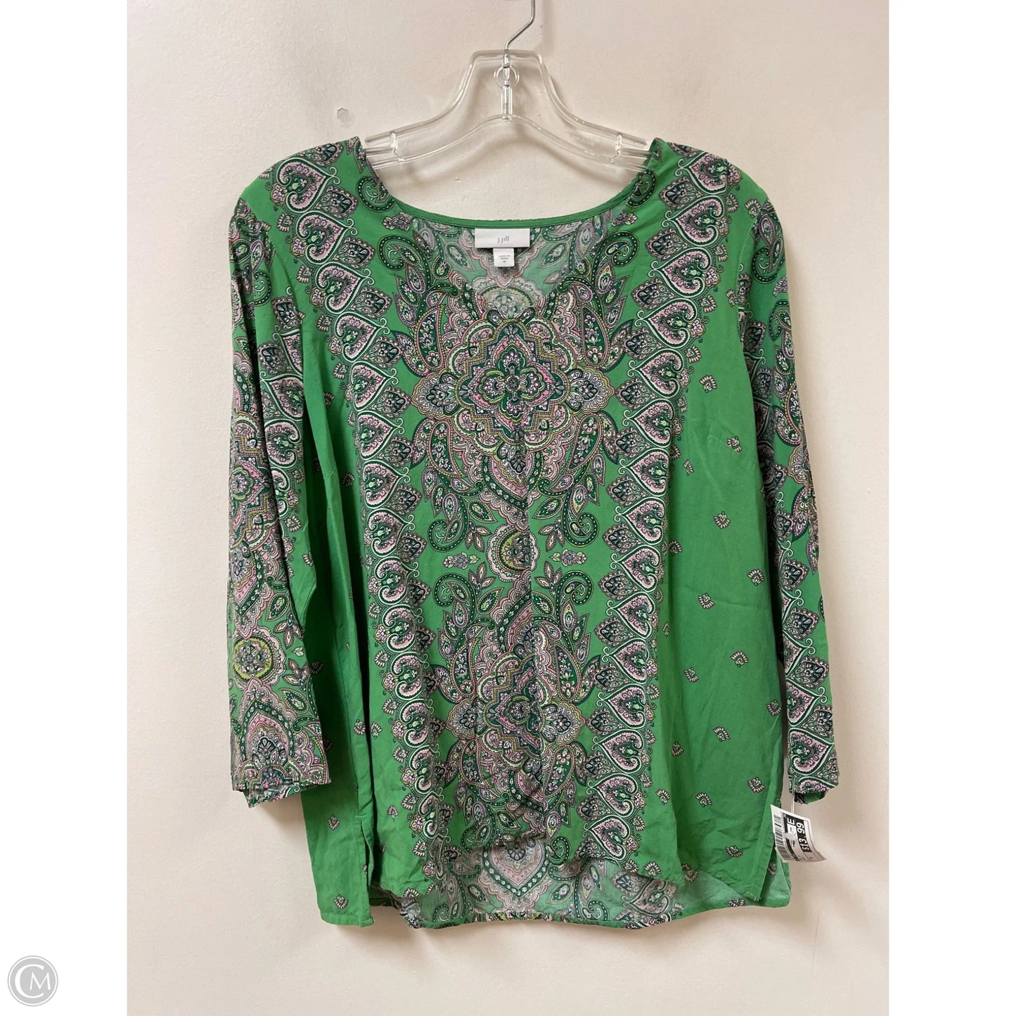 Top Long Sleeve By J. Jill In Green, Size: M