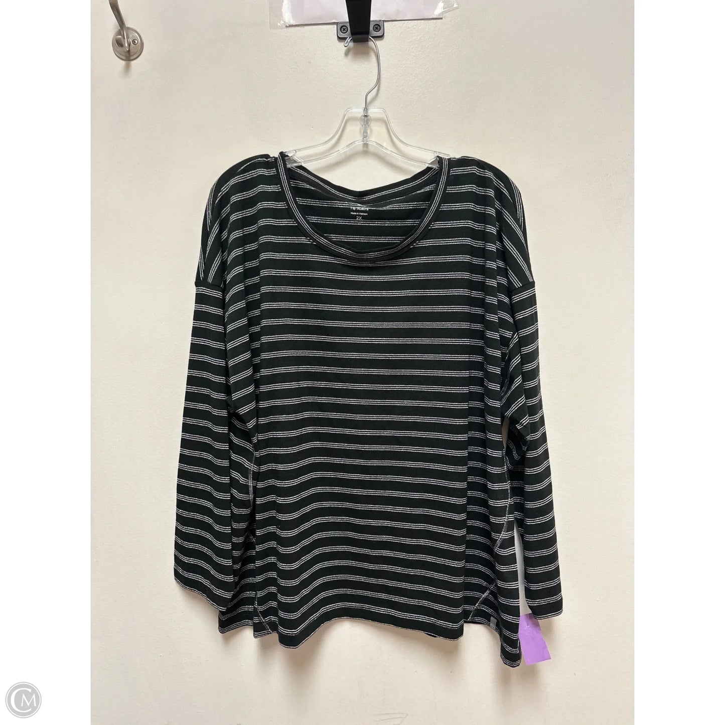 Top Long Sleeve By Talbots In Black, Size: 2x