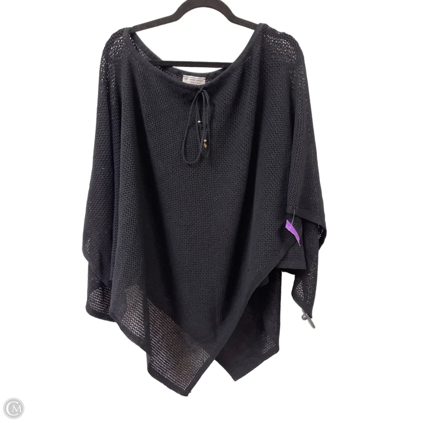 Shawl Luxury Designer By St John Collection In Black, Size: Osfm