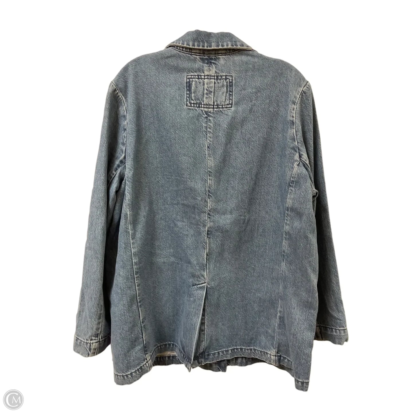 Blazer By American Eagle In Blue Denim, Size: L