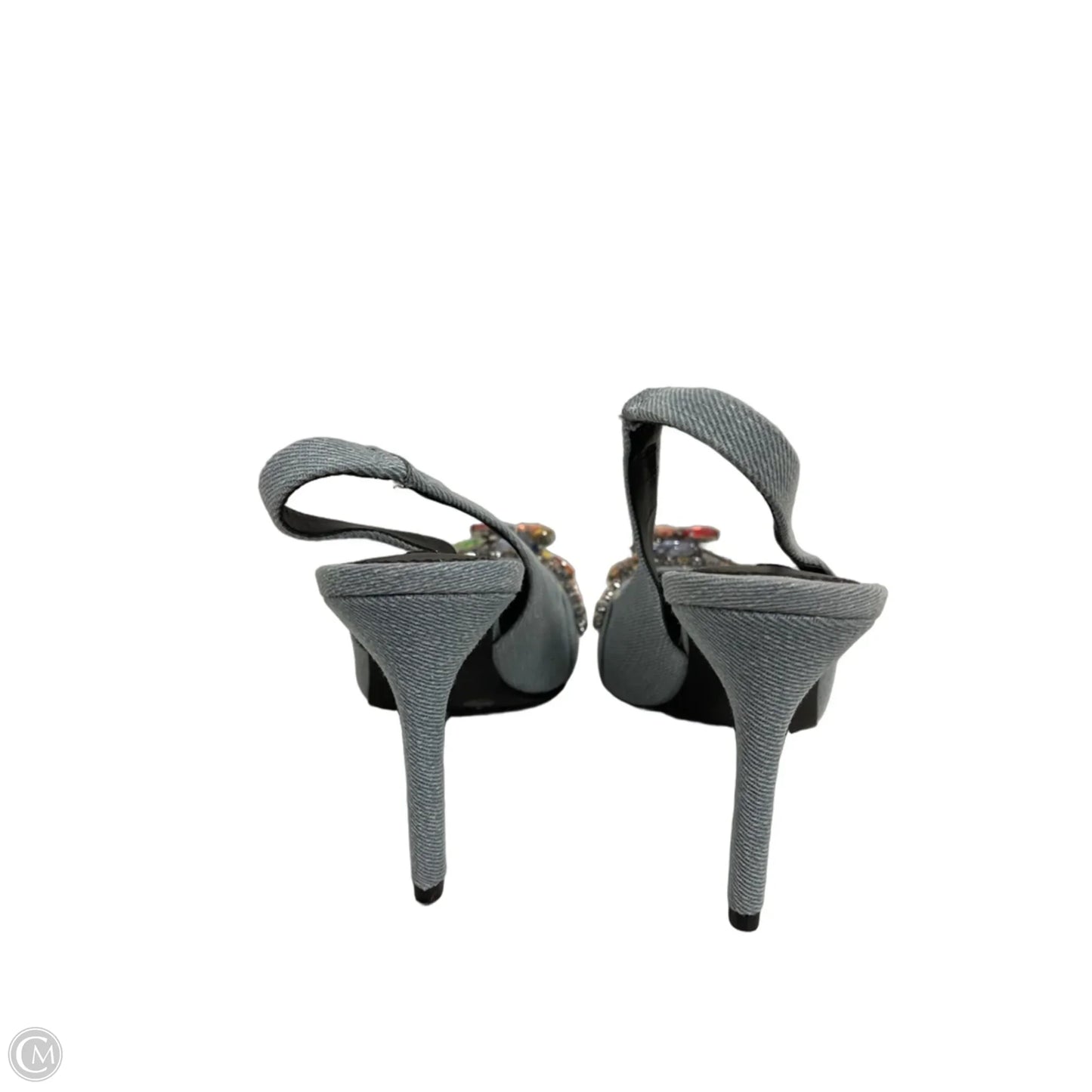 Shoes Heels Stiletto By Gianni Bini In Blue Denim, Size: 7.5