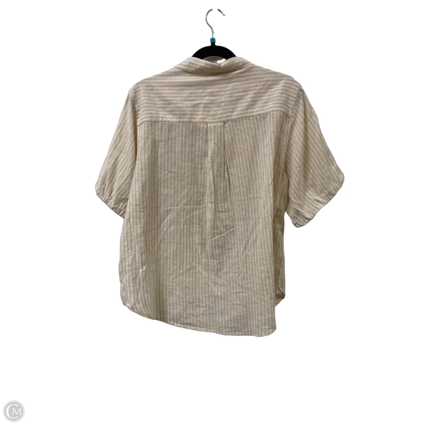 Blouse Short Sleeve By Beachlunchlounge In Yellow, Size: L