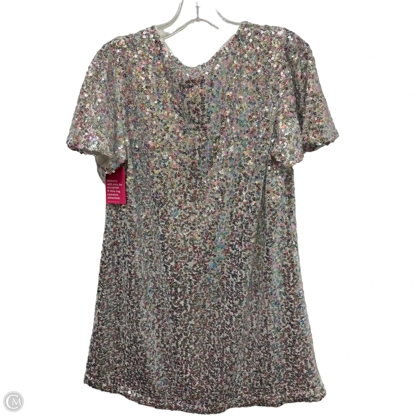 Tunic Short Sleeve By Buddy Love In Silver, Size: S