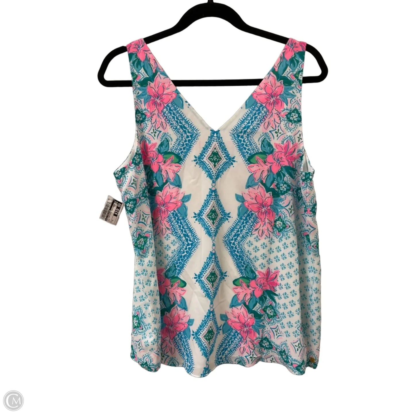 Top Sleeveless Designer By Lilly Pulitzer In Blue, Size: M