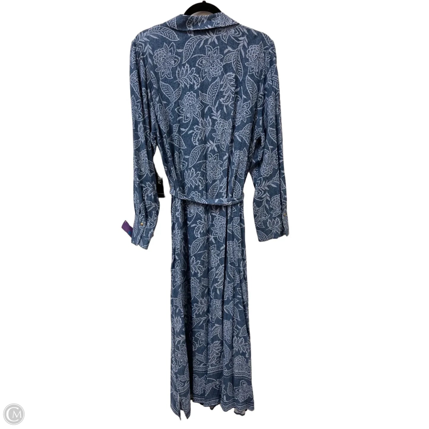 Dress Casual Maxi By Msk In Blue, Size: Xl