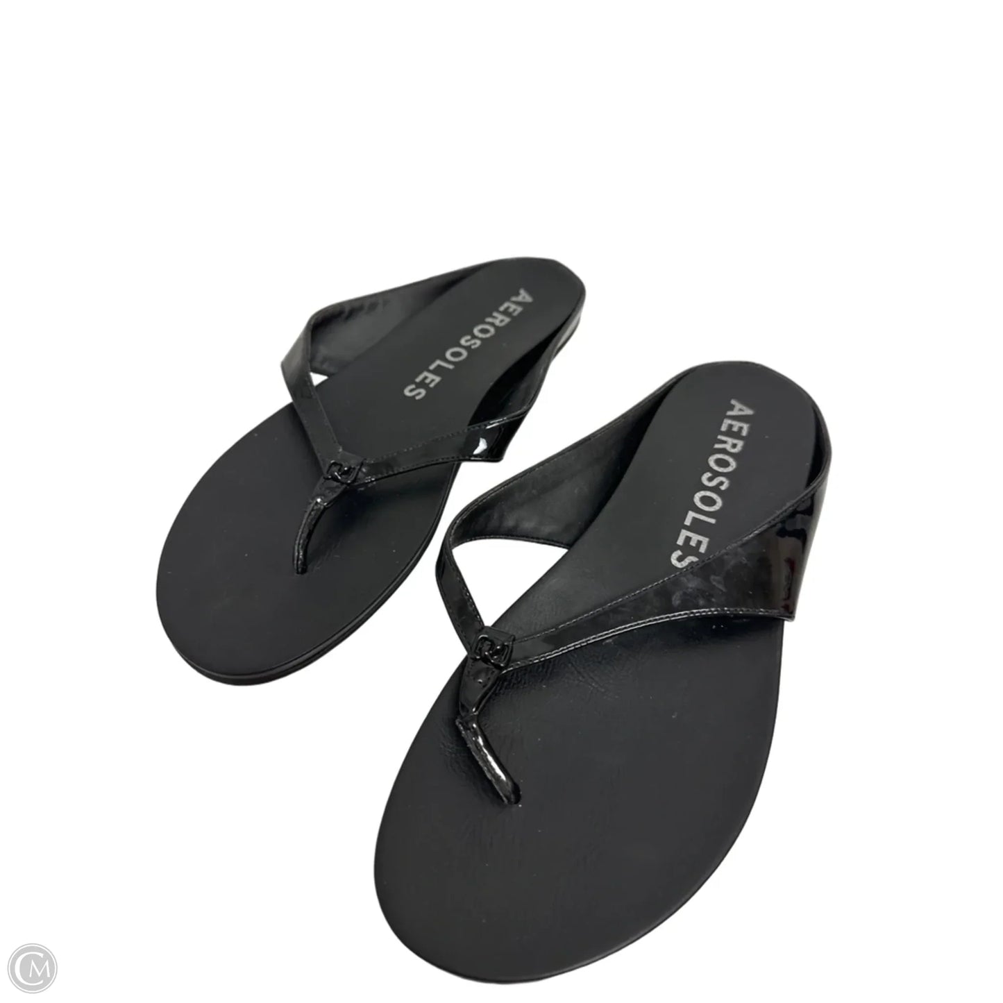 Sandals Flip Flops By Aerosoles In Black, Size: 11