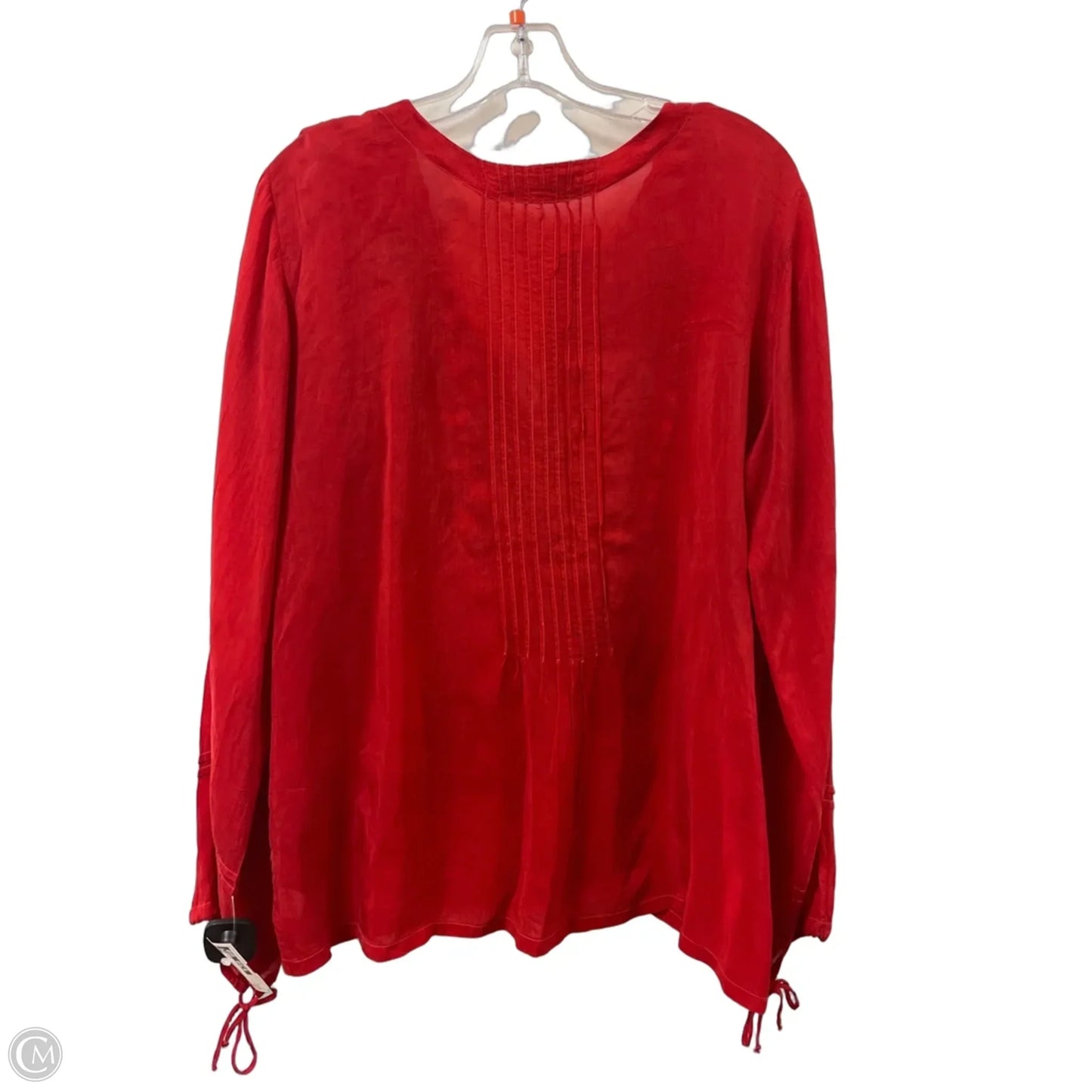 Top Long Sleeve Designer By Johnny Was In Red, Size: L