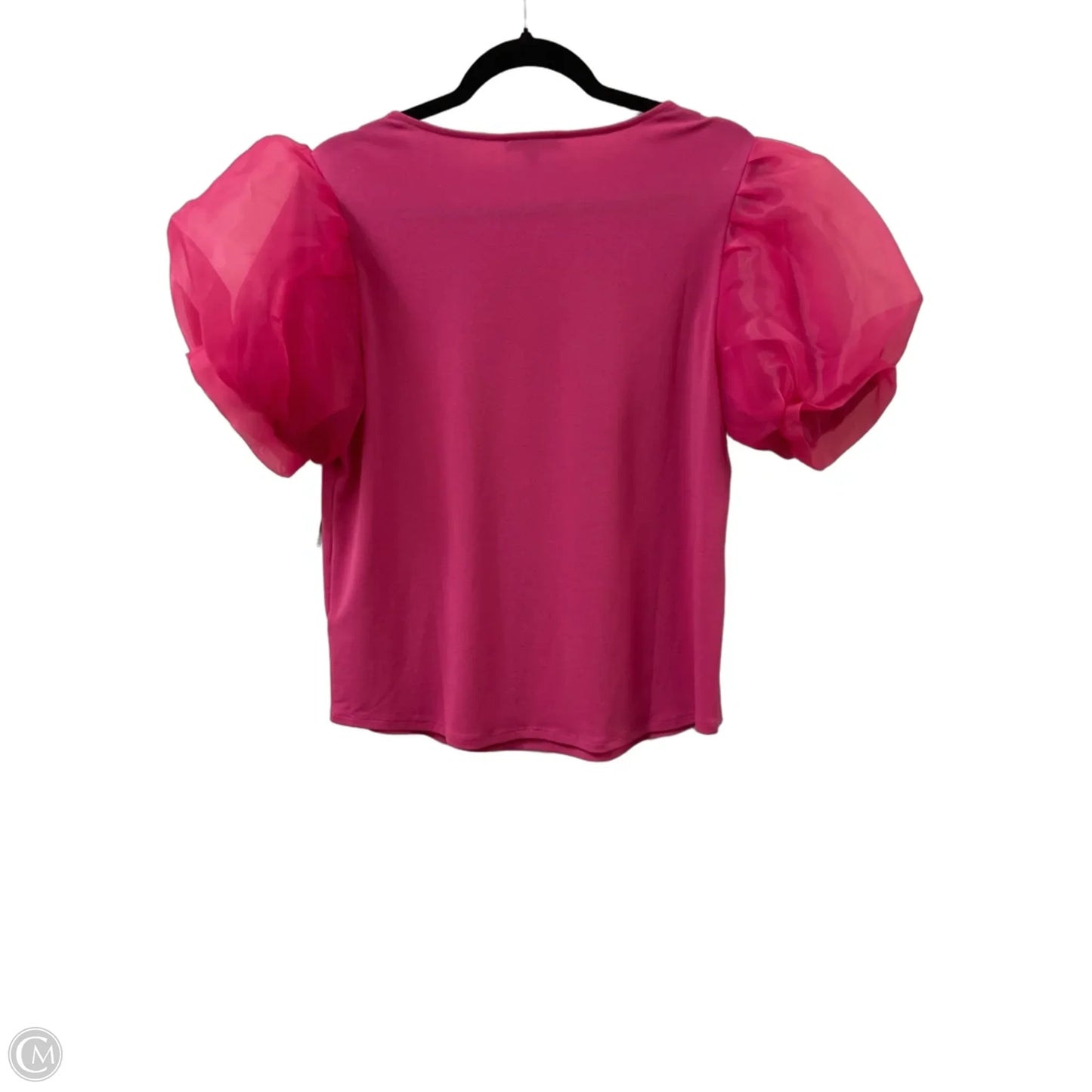Top Short Sleeve By Adrianna Papell In Pink, Size: M
