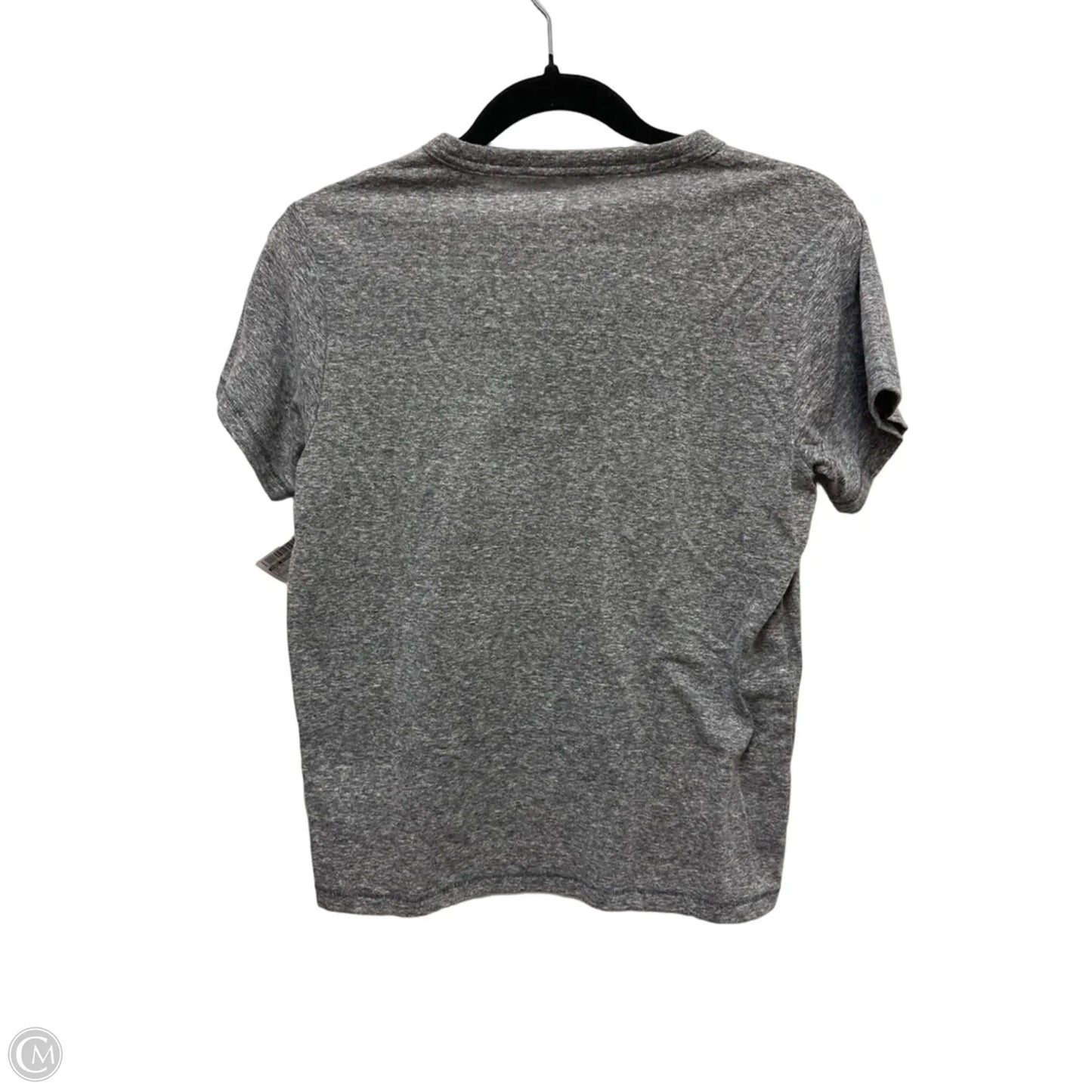 Top Short Sleeve By Free Assembly In Grey, Size: S