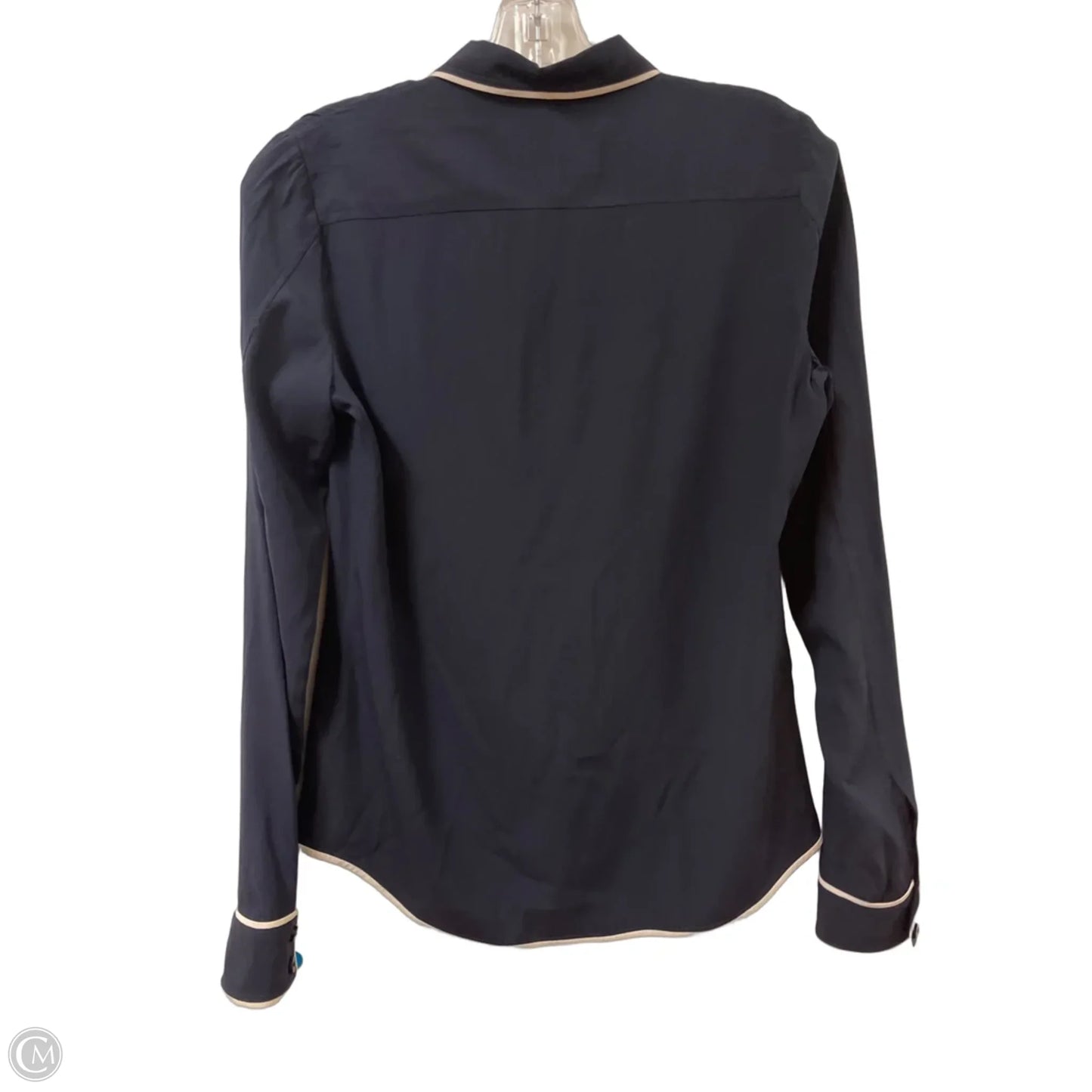 Blouse Designer By Zac By Zac Posen In Navy, Size: S