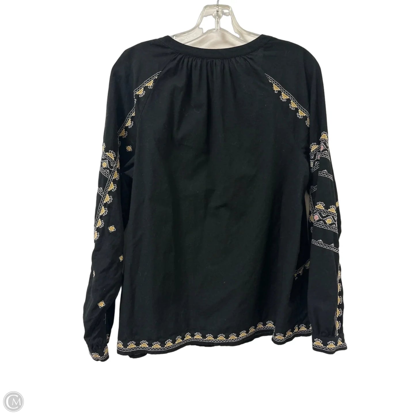 Top Long Sleeve By Pure Jill In Black, Size: M