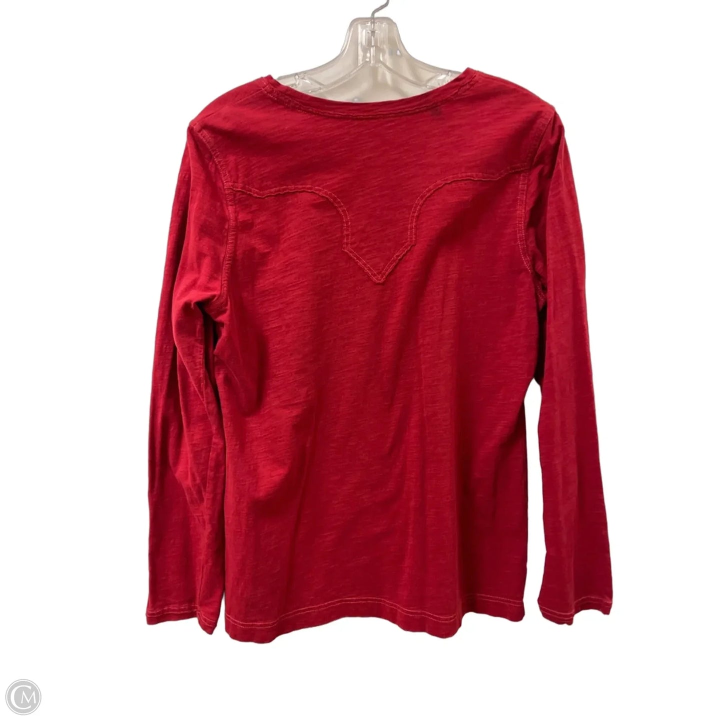 Top Long Sleeve By Pendleton In Red, Size: L