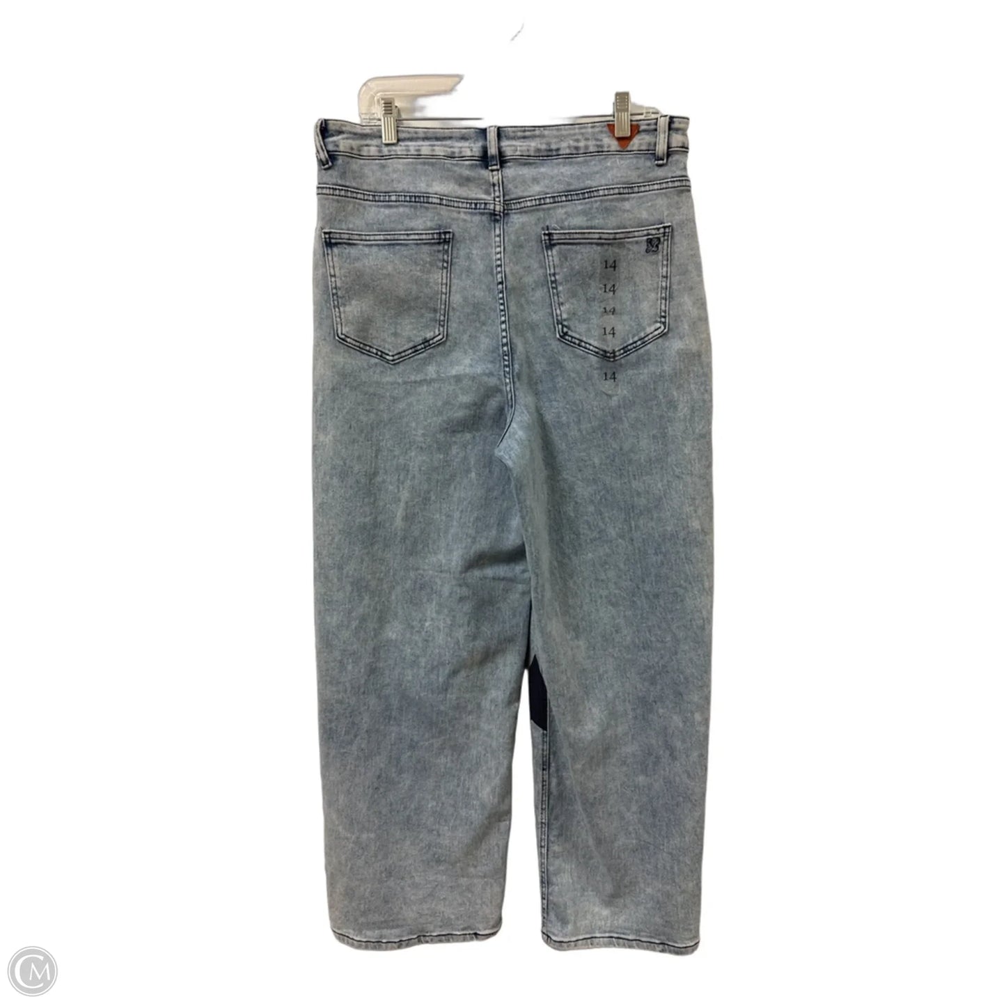 Jeans Wide Leg By Clothes Mentor In Blue Denim, Size: 14