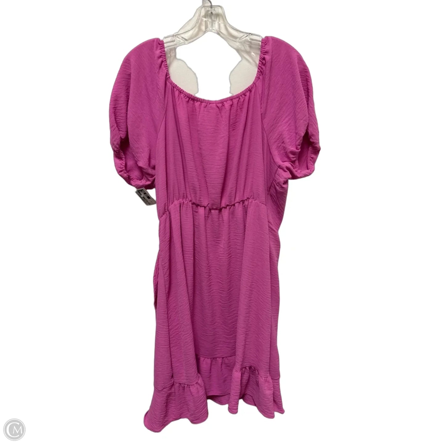Dress Casual Midi By Derek Heart In Pink, Size: 1x