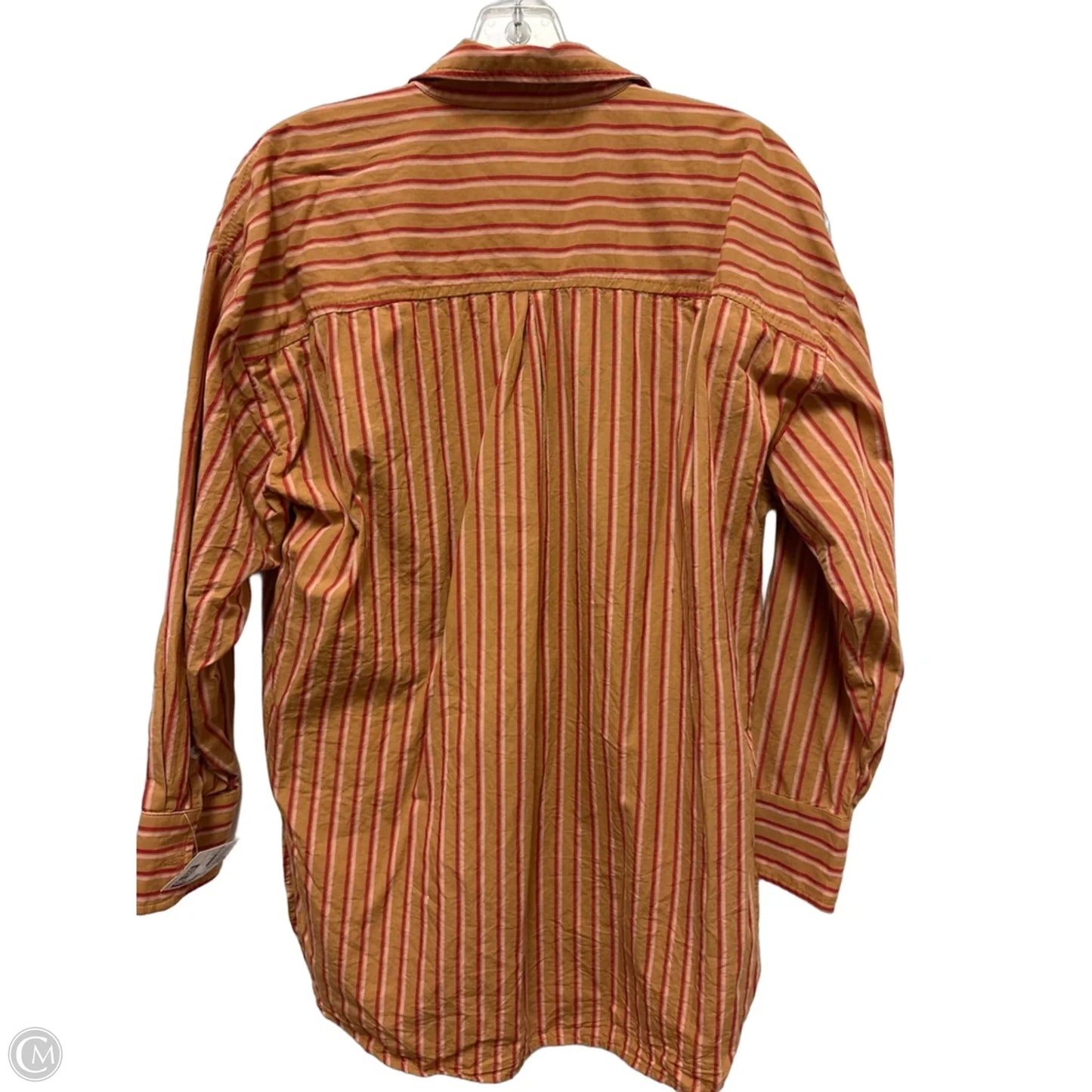 Blouse Long Sleeve By Maeve In Orange, Size: S