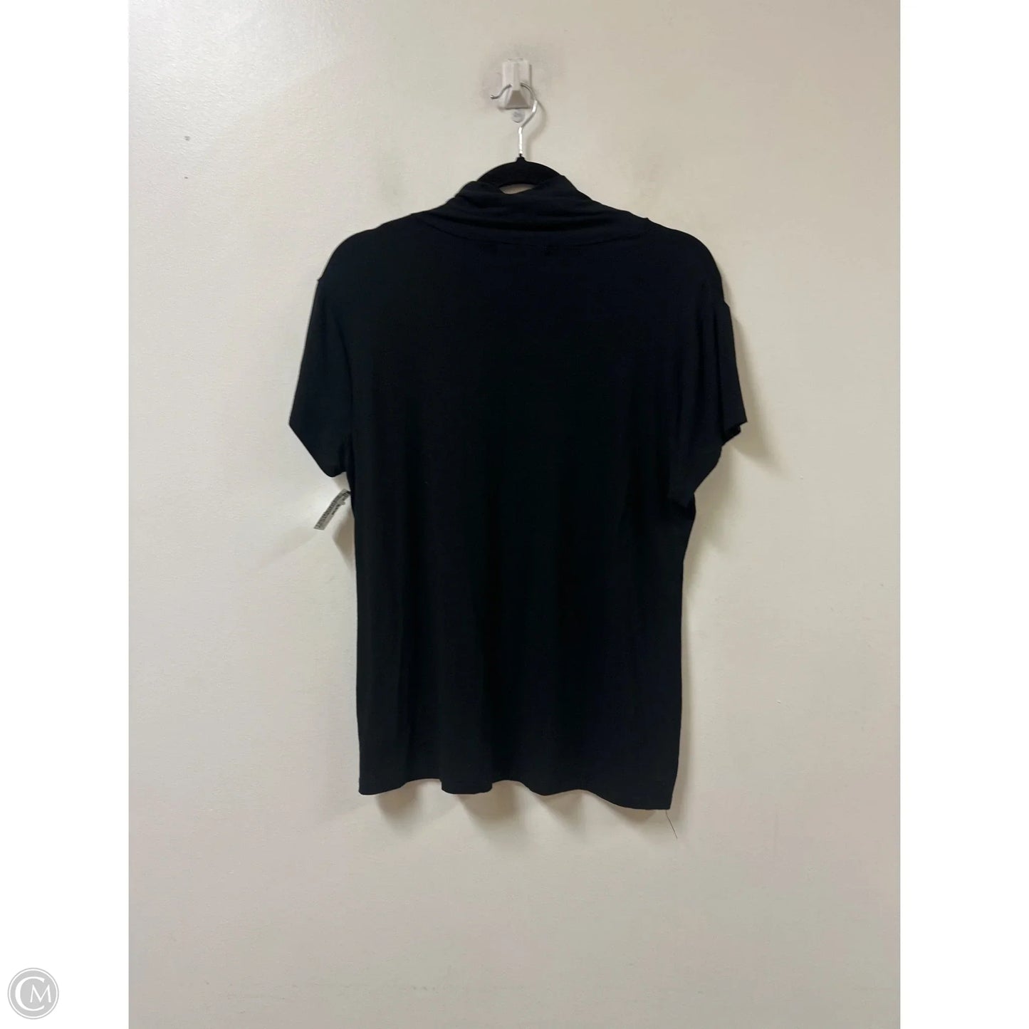 Top Short Sleeve By Lauren By Ralph Lauren In Black, Size: Xl