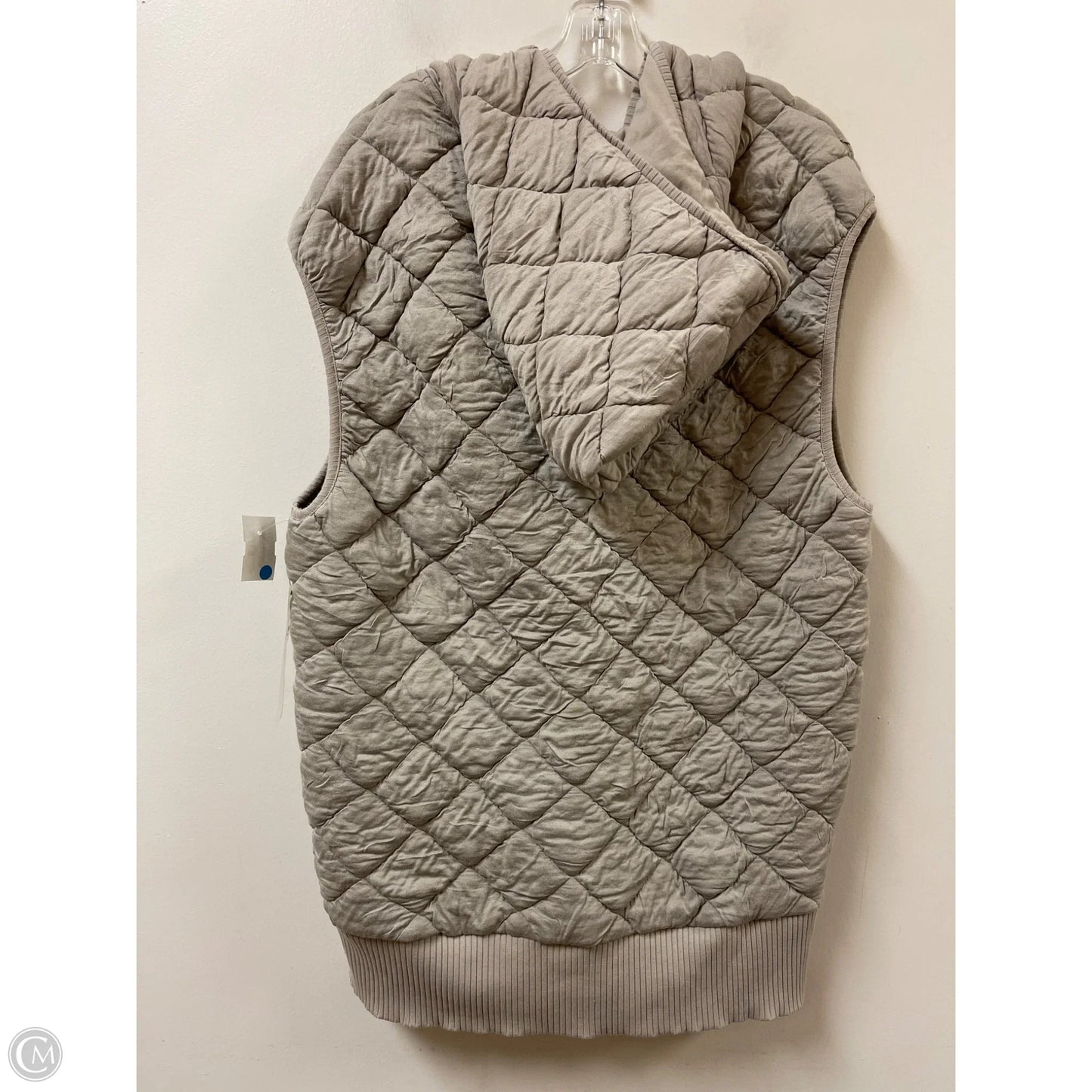 Vest Puffer & Quilted By Mono B In Grey, Size: L