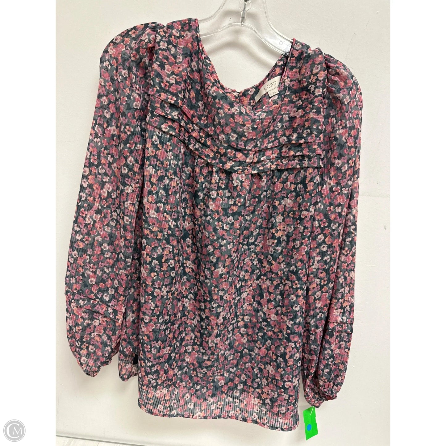 Top Long Sleeve By Loft In Grey, Size: L