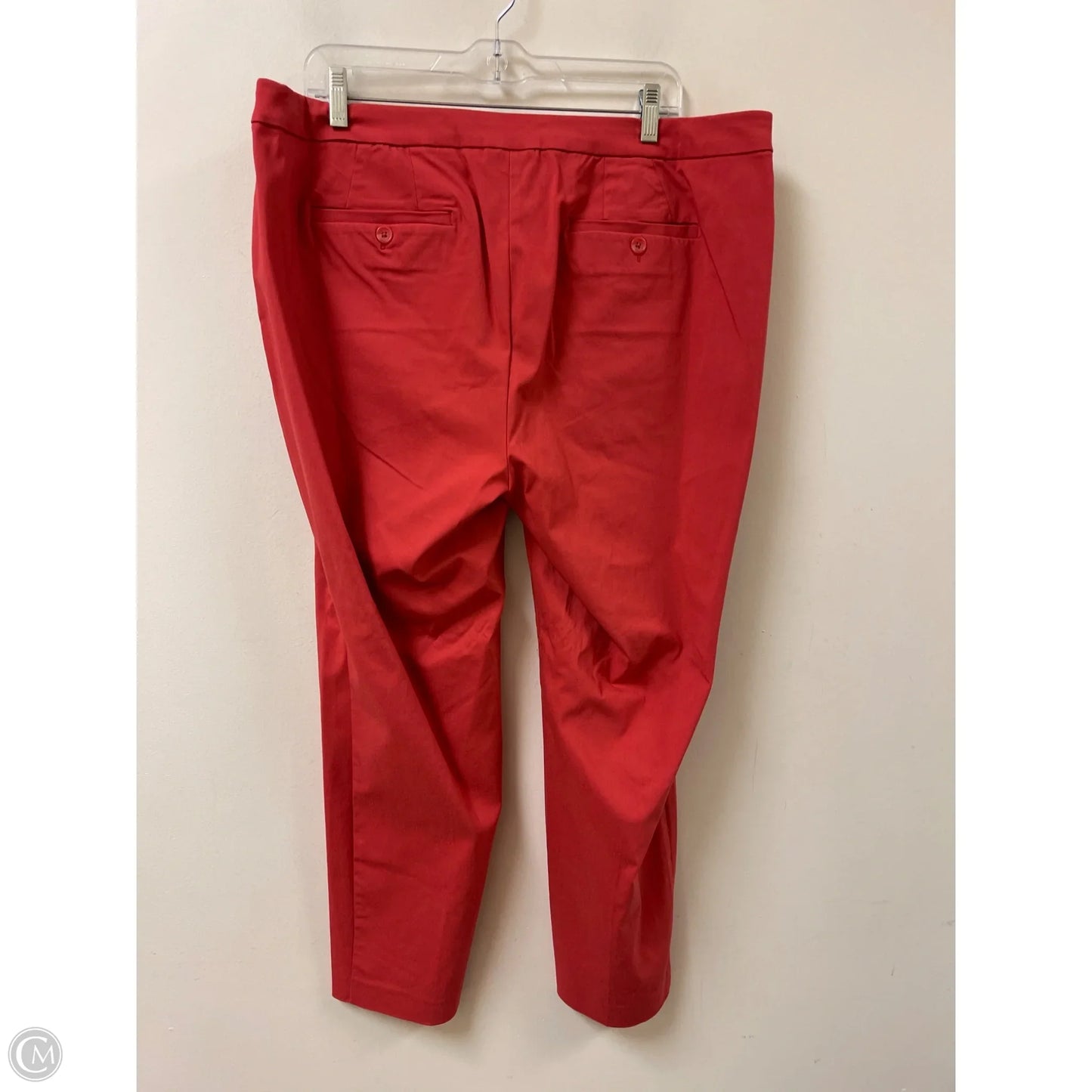 Pants Cropped By Lane Bryant In Red, Size: 16