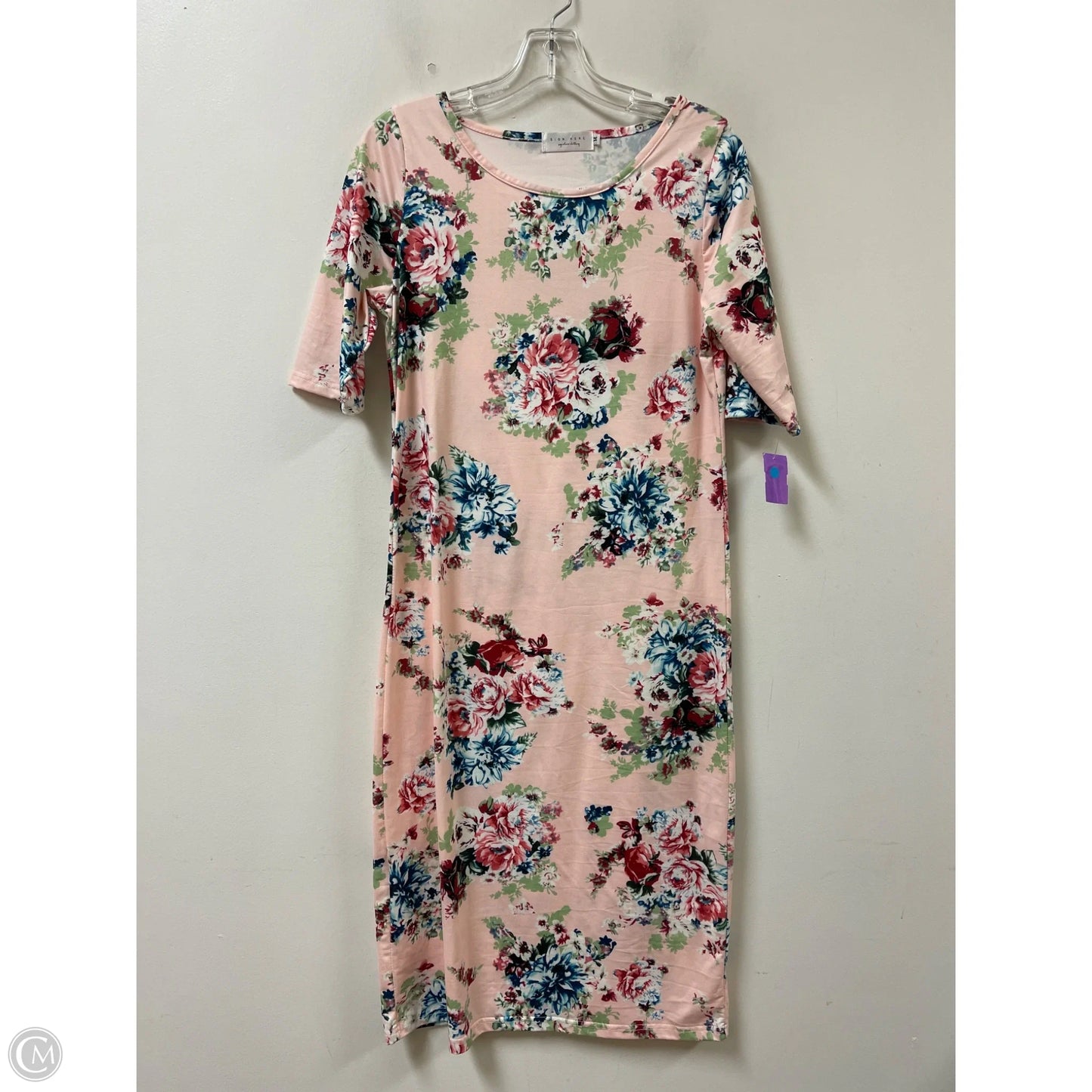Dress Casual Midi By Clothes Mentor In Pink, Size: M