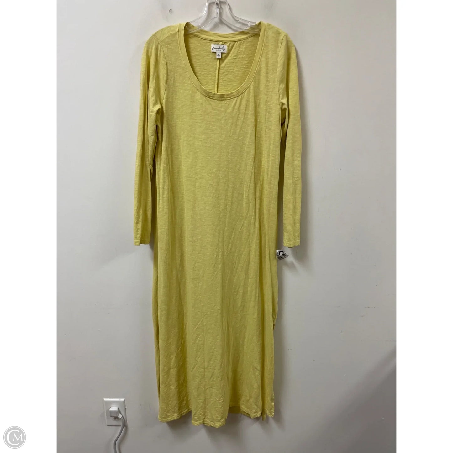 Dress Casual Maxi By Wonderly In Yellow, Size: L