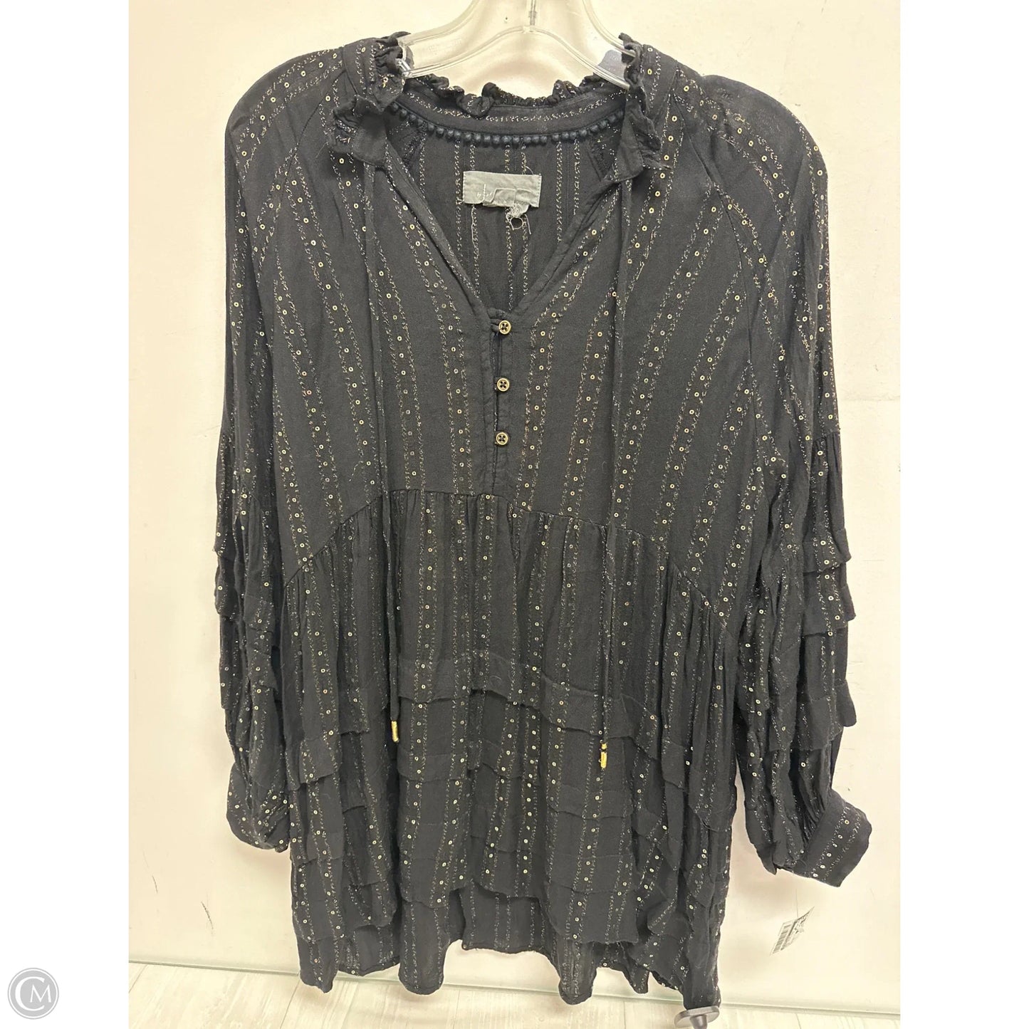 Dress Casual Midi By Anthropologie In Black, Size: Mp