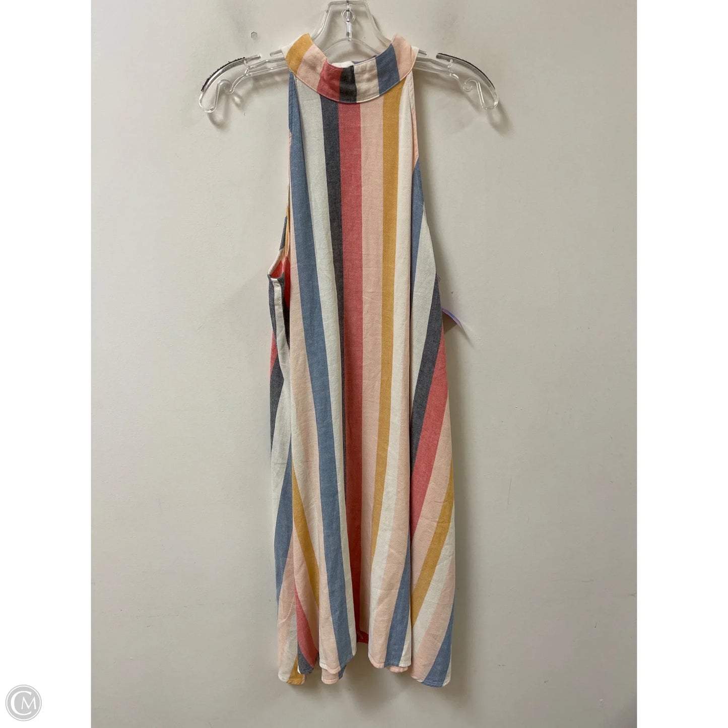 Dress Casual Midi By Cloth & Stone In Striped Pattern, Size: M